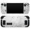 White Scratched Marble // Full Body Skin Decal Wrap Kit for the Steam Deck handheld gaming computer