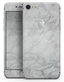 White Scratched Marble - Skin-kit for the iPhone 8 or 8 Plus