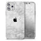 White Scratched Marble // Skin-Kit compatible with the Apple iPhone 14, 13, 12, 12 Pro Max, 12 Mini, 11 Pro, SE, X/XS + (All iPhones Available)