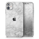 White Scratched Marble // Skin-Kit compatible with the Apple iPhone 14, 13, 12, 12 Pro Max, 12 Mini, 11 Pro, SE, X/XS + (All iPhones Available)