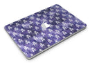 White Skulls on Purple Watercolor - MacBook Air Skin Kit