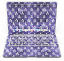 White Skulls on Purple Watercolor - MacBook Air Skin Kit