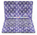 White Skulls on Purple Watercolor - MacBook Air Skin Kit