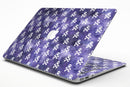 White Skulls on Purple Watercolor - MacBook Air Skin Kit