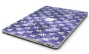 White Skulls on Purple Watercolor - MacBook Air Skin Kit