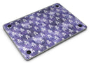 White Skulls on Purple Watercolor - MacBook Air Skin Kit