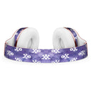 White Skulls on Purple Watercolor Full-Body Skin Kit for the Beats by Dre Solo 3 Wireless Headphones