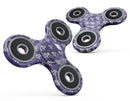 White Skulls on Purple Watercolor Full-Body Fidget Spinner Skin-Kit