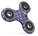 White Skulls on Purple Watercolor Full-Body Fidget Spinner Skin-Kit