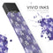 Skin Decal Kit for the Pax JUUL - White Skulls on Purple Watercolor