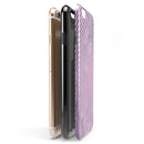 White Slanted Lines Over Pink Fumes iPhone 6/6s or 6/6s Plus 2-Piece Hybrid INK-Fuzed Case