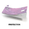 White Slanted Lines Over Pink Fumes - Premium Protective Decal Skin-Kit for the Apple Credit Card