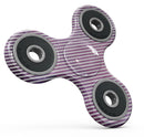 White Slanted Lines Over Pink Fumes Full-Body Fidget Spinner Skin-Kit