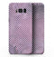 White Slanted Lines Over Pink Fumes - Samsung Galaxy S8 Full-Body Skin Kit