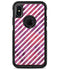 White Slanted Lines Over Pink and Purple Grunge Surface - iPhone X OtterBox Case & Skin Kits