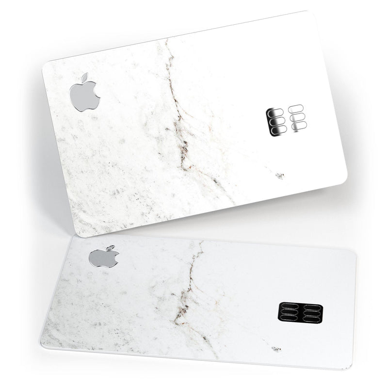 White Slight Grunge Marble Surface - Premium Protective Decal Skin-Kit for the Apple Credit Card