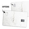 White Slight Grunge Marble Surface - Premium Protective Decal Skin-Kit for the Apple Credit Card