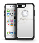 White Slight Grunge Marble Surface - iPhone 7 or 7 Plus Commuter Case Skin Kit