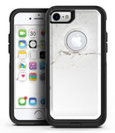 White Slight Grunge Marble Surface - iPhone 7 or 7 Plus Commuter Case Skin Kit