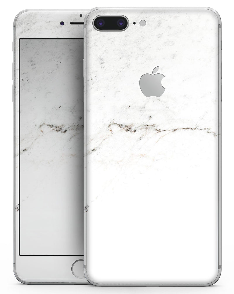 White Slight Grunge Marble Surface - Skin-kit for the iPhone 8 or 8 Plus