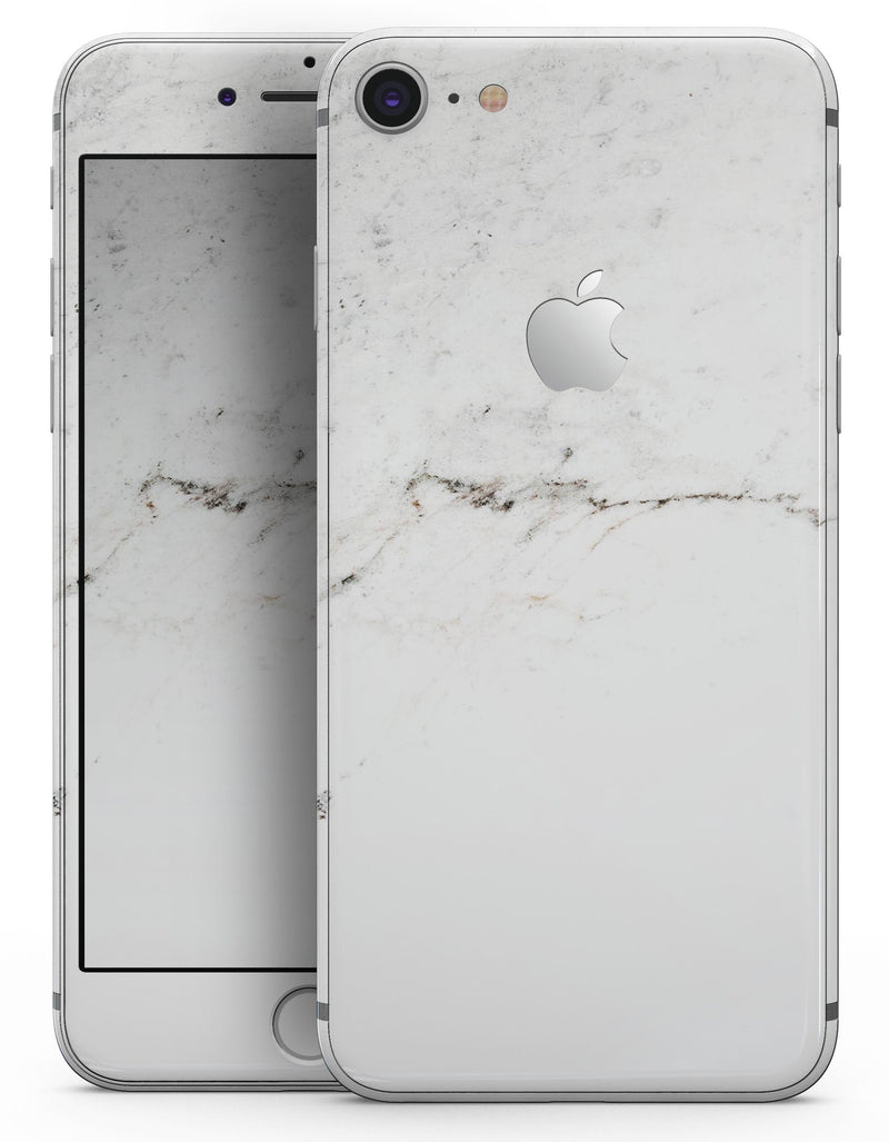 White Slight Grunge Marble Surface - Skin-kit for the iPhone 8 or 8 Plus