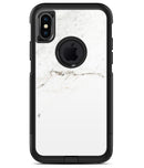 White Slight Grunge Marble Surface - iPhone X OtterBox Case & Skin Kits