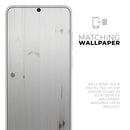 White Vertical Wood Planks  - Skin-Kit for the Samsung Galaxy S-Series S20, S20 Plus, S20 Ultra , S10 & others (All Galaxy Devices Available)