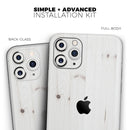 White Vertical Wood Planks  // Skin-Kit compatible with the Apple iPhone 14, 13, 12, 12 Pro Max, 12 Mini, 11 Pro, SE, X/XS + (All iPhones Available)