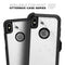 White and Black Marble Surface - Skin Kit for the iPhone OtterBox Cases