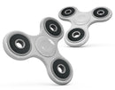 White and Black Marble Surface Full-Body Fidget Spinner Skin-Kit