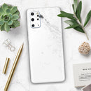 White and Black Marble Surface - Skin-Kit for the Samsung Galaxy S-Series S20, S20 Plus, S20 Ultra , S10 & others (All Galaxy Devices Available)
