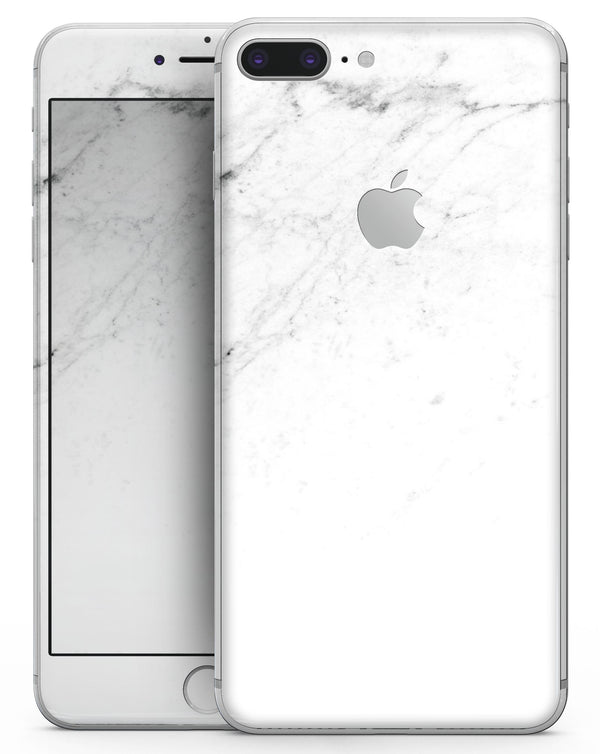 White and Black Marble Surface - Skin-kit for the iPhone 8 or 8 Plus