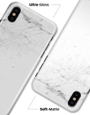 White and Black Marble Surface - iPhone X Clipit Case