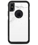 White and Black Marble Surface - iPhone X OtterBox Case & Skin Kits