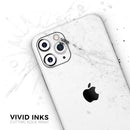 White and Black Marble Surface - Protective Skin Wrap & Decal – Compatible with iPhone SE to iPhone 17 Pro Max (All Models)