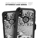 White and Black Real Leopard Print - Skin Kit for the iPhone OtterBox Cases