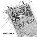 White and Black Real Leopard Print - Skin-Kit for the Samsung Galaxy S-Series S20, S20 Plus, S20 Ultra , S10 & others (All Galaxy Devices Available)