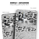 White and Black Real Leopard Print - Skin-Kit for the Samsung Galaxy S-Series S20, S20 Plus, S20 Ultra , S10 & others (All Galaxy Devices Available)
