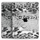 White and Black Real Leopard Print - Full Body Skin Decal for the Apple iPad Pro 12.9", 11", 10.5", 9.7", Air or Mini (All Models Available)