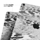 White and Black Real Leopard Print - Full Body Skin Decal for the Apple iPad Pro 12.9", 11", 10.5", 9.7", Air or Mini (All Models Available)