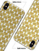 White and Gold Foil Hearts v11 - iPhone X Clipit Case