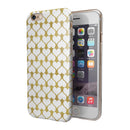 White and Gold Foil Hearts v13 iPhone 6/6s or 6/6s Plus 2-Piece Hybrid INK-Fuzed Case