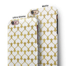 White and Gold Foil Hearts v13 iPhone 6/6s or 6/6s Plus 2-Piece Hybrid INK-Fuzed Case