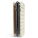 White and Gold Foil Hearts v13 iPhone 6/6s or 6/6s Plus 2-Piece Hybrid INK-Fuzed Case