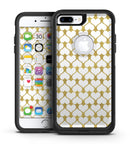 White and Gold Foil Hearts v13 - iPhone 7 or 7 Plus Commuter Case Skin Kit