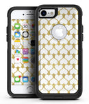 White and Gold Foil Hearts v13 - iPhone 7 or 7 Plus Commuter Case Skin Kit