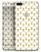 White and Gold Foil Hearts v13 - Skin-kit for the iPhone 8 or 8 Plus