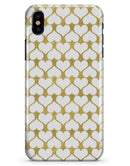 White and Gold Foil Hearts v13 - iPhone X Clipit Case