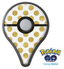 White and Gold Foil Polka v10 Pokémon GO Plus Vinyl Protective Decal Skin Kit