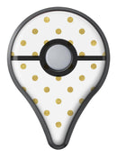 White and Gold Foil Polka v12 Pokémon GO Plus Vinyl Protective Decal Skin Kit